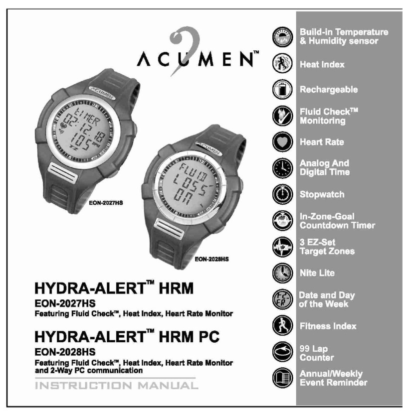 Acumen Hydra-Alert HRM EON-2027HS User manual Acumen Hydra-Alert HRM EON-2027HS User manual