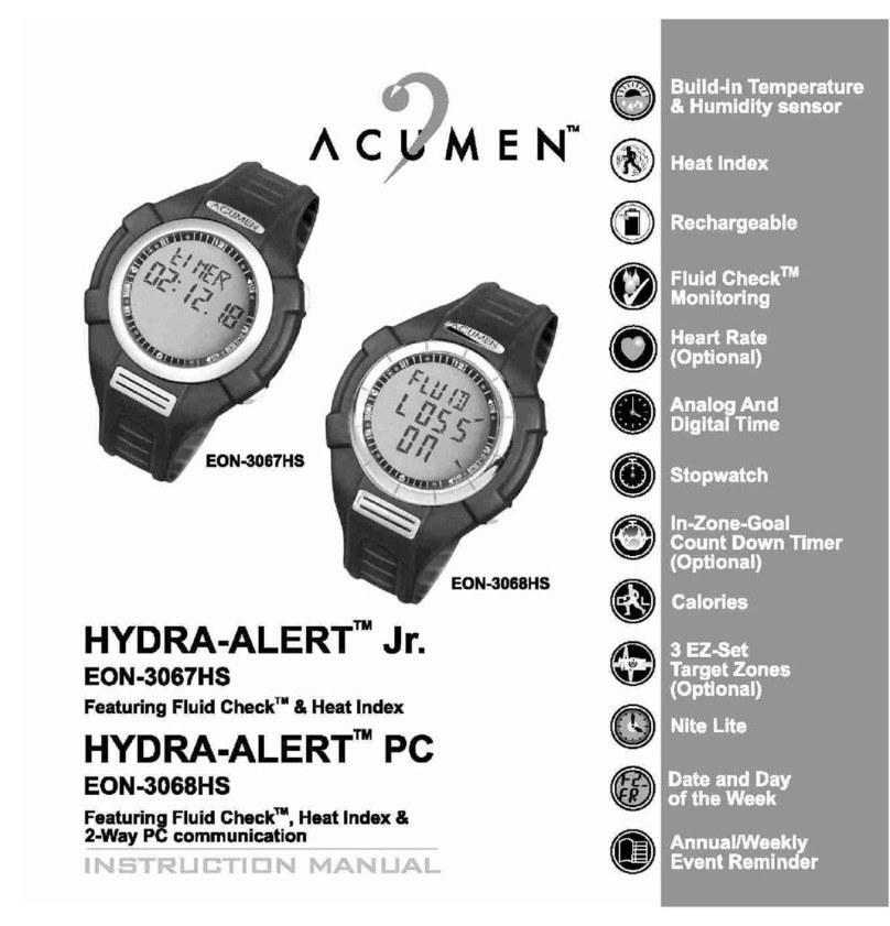 Acumen Stopwatch User manual