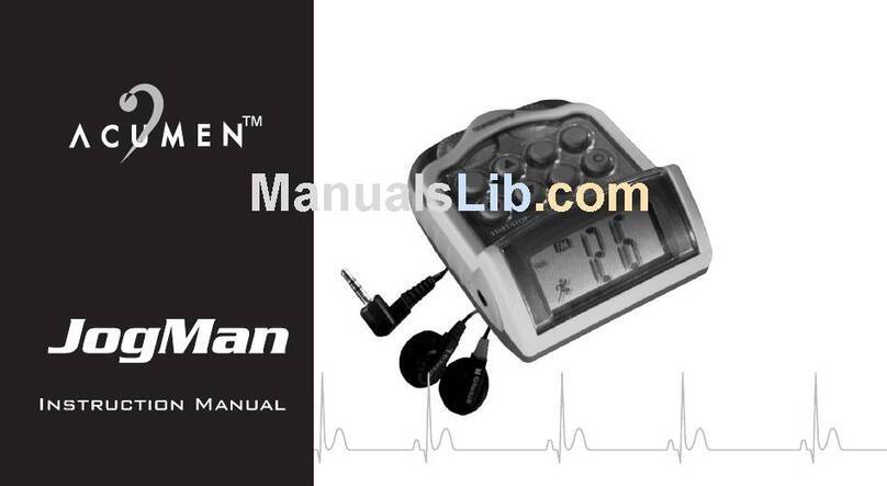 Acumen Pedometer User manual