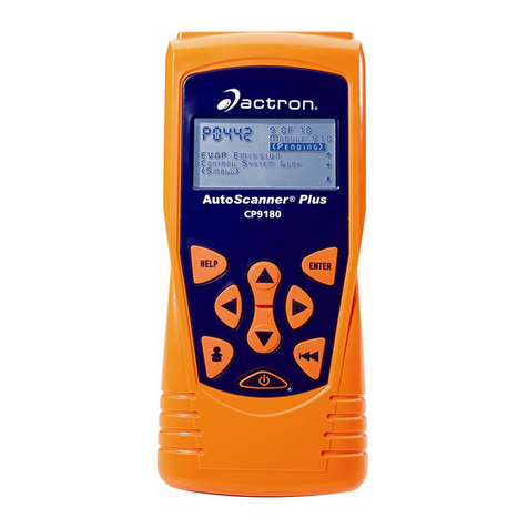 Actron CP9180 User manual