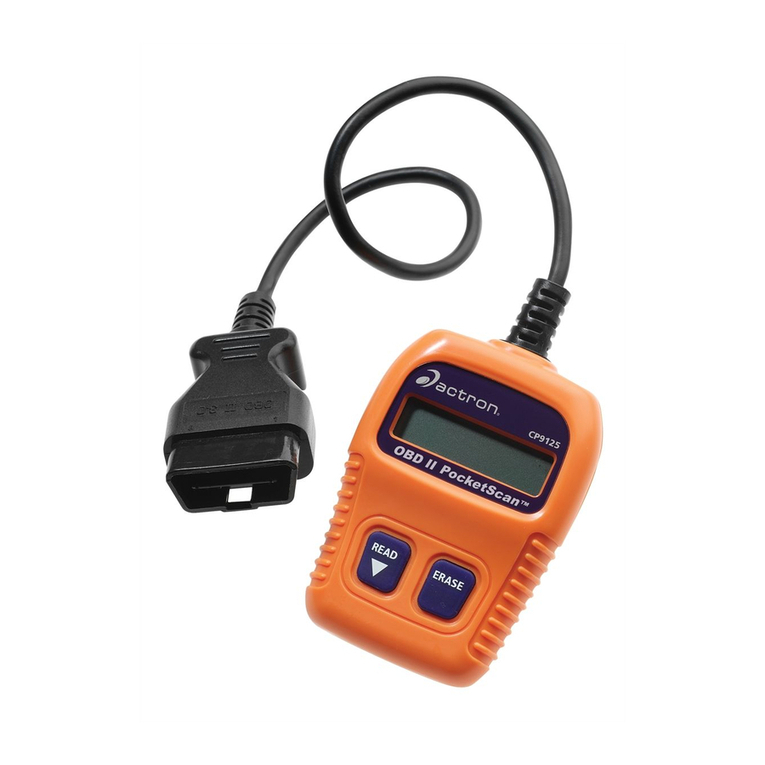 Actron OBD II PocketScan Code Reader CP9125 user manual