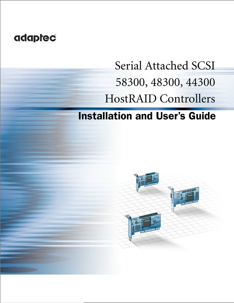 Adaptec 44300 User manual