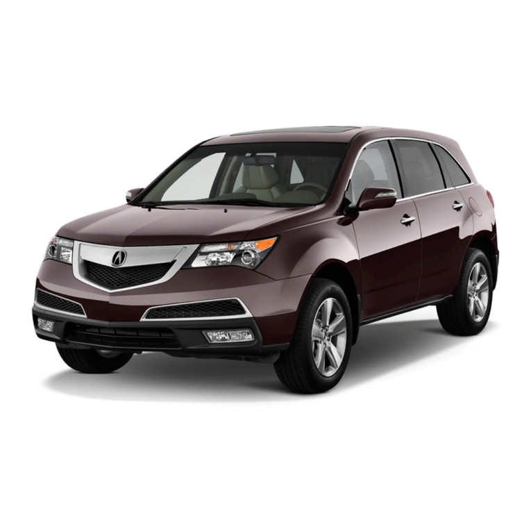 Acura 2011 MDX Navigation System owner's manual