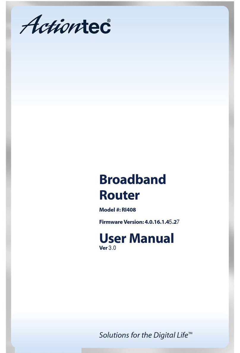 ActionTec Broadband Router RI408 User manual ActionTec Broadband Router RI408 User manual