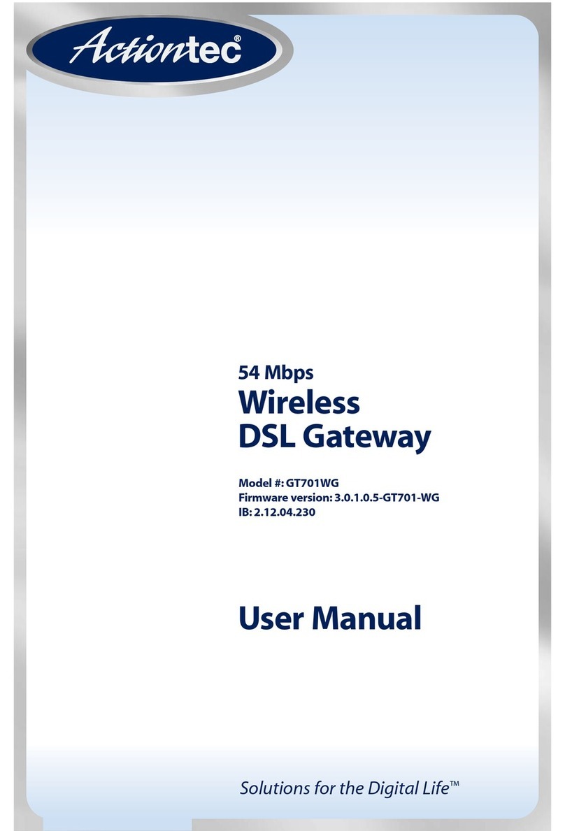 ActionTec GT701-WG user manual ActionTec GT701-WG user manual