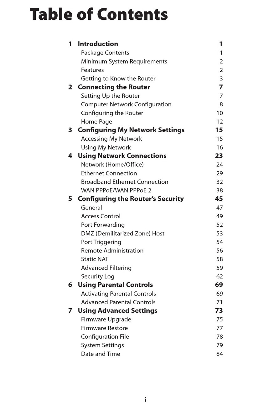 ActionTec Broadband Router MI408 User manual