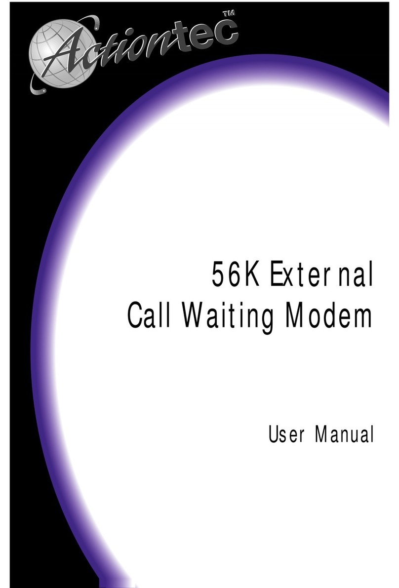 ActionTec External 56K Call Waiting User manual