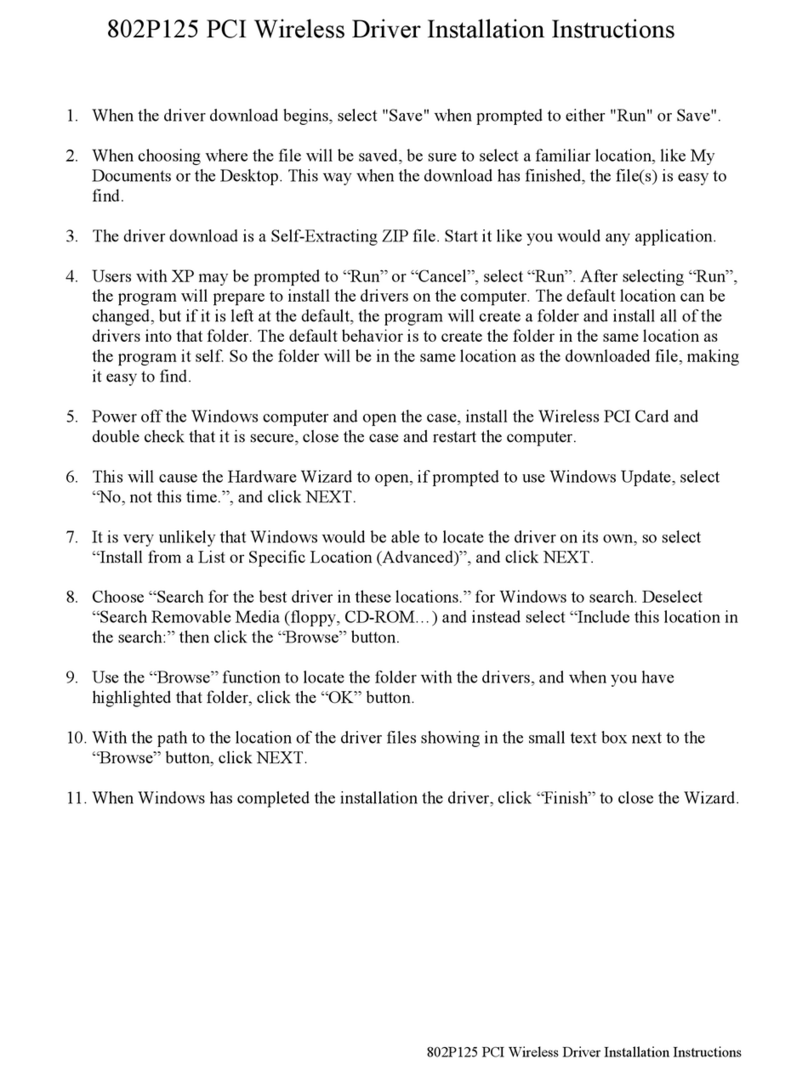 ActionTec 802P125 installation instructions ActionTec 802P125 installation instructions