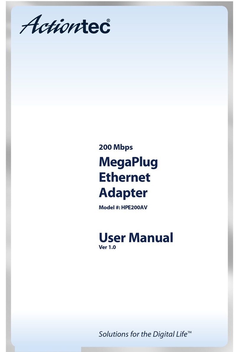 ActionTec MegaPlug AV HPE200AV User manual