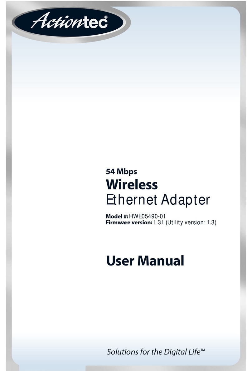 ActionTec HWE05490-01 User manual ActionTec HWE05490-01 User manual