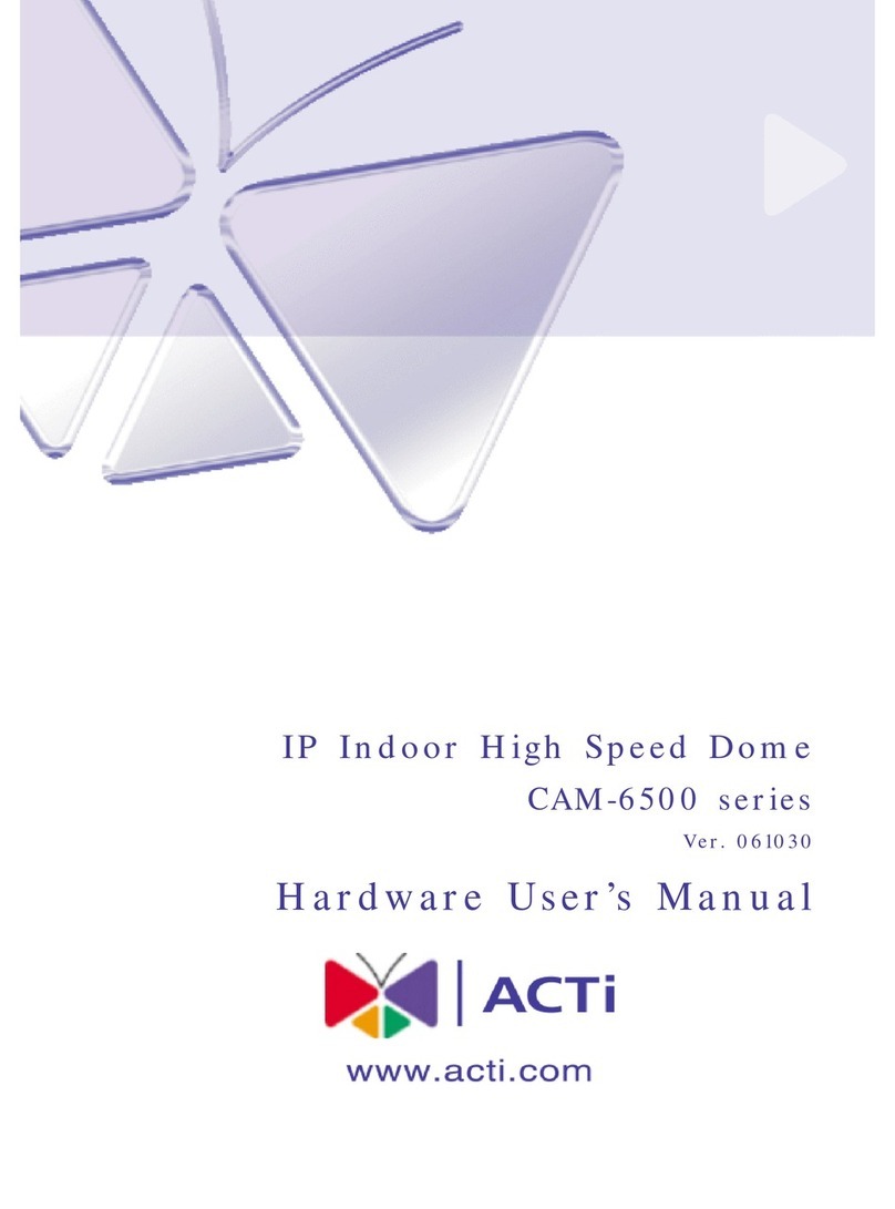 ACTi VER. 061030 CAM-6500 Instructions for use ACTi VER. 061030 CAM-6500 Instructions for use