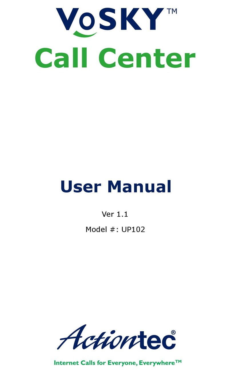 ActionTec VoSKY Call Center UP102 User manual