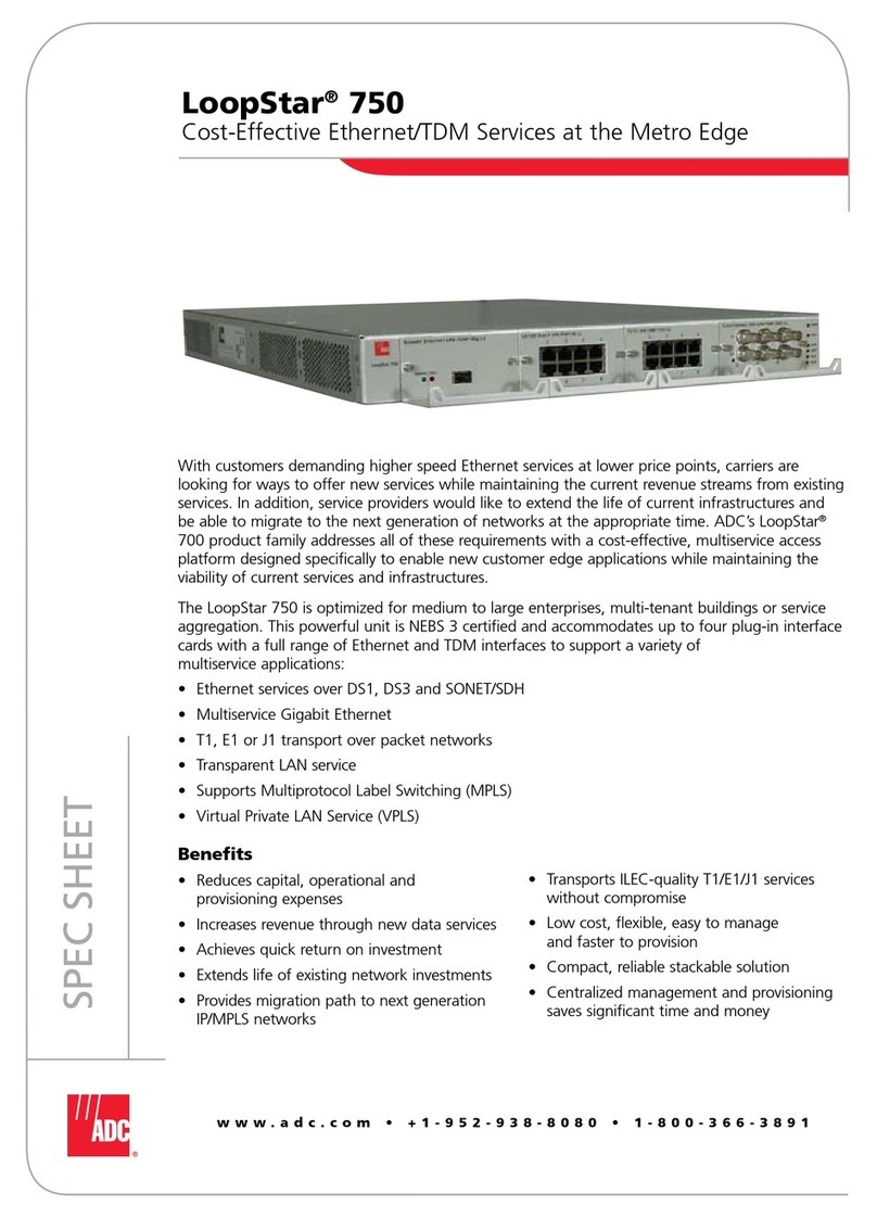 ADC LoopStar 750 User manual