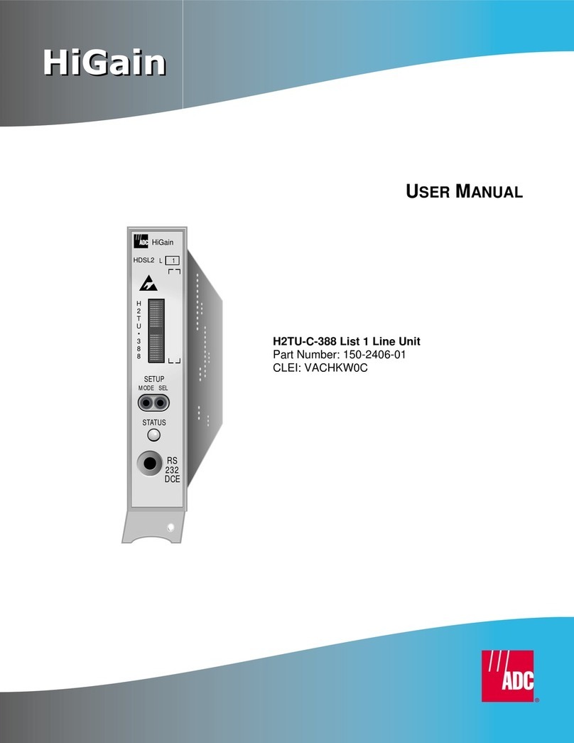 ADC H2TU-C-388 HiGain User manual