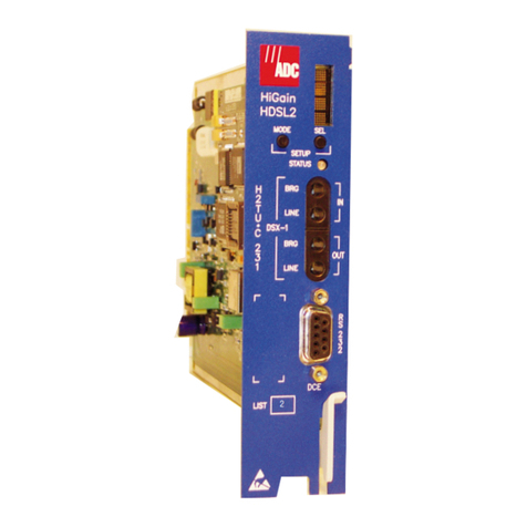 ADC HiGain H2TU-C-231 User manual ADC HiGain H2TU-C-231 User manual