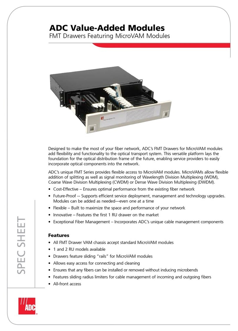 ADC FMT Drawers Featuring MicroVAM Modules User manual ADC FMT Drawers Featuring MicroVAM Modules User manual