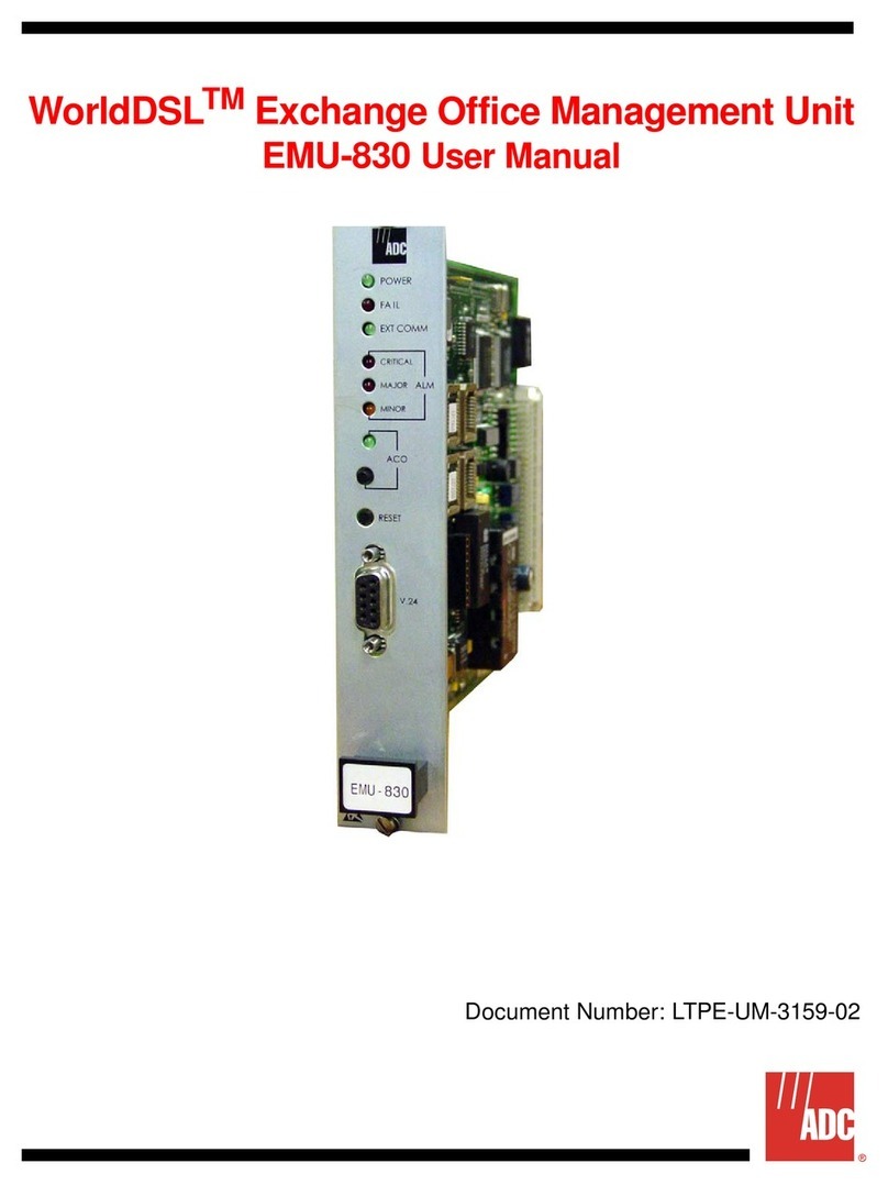 ADC WorldDSL EMU-830 user manual