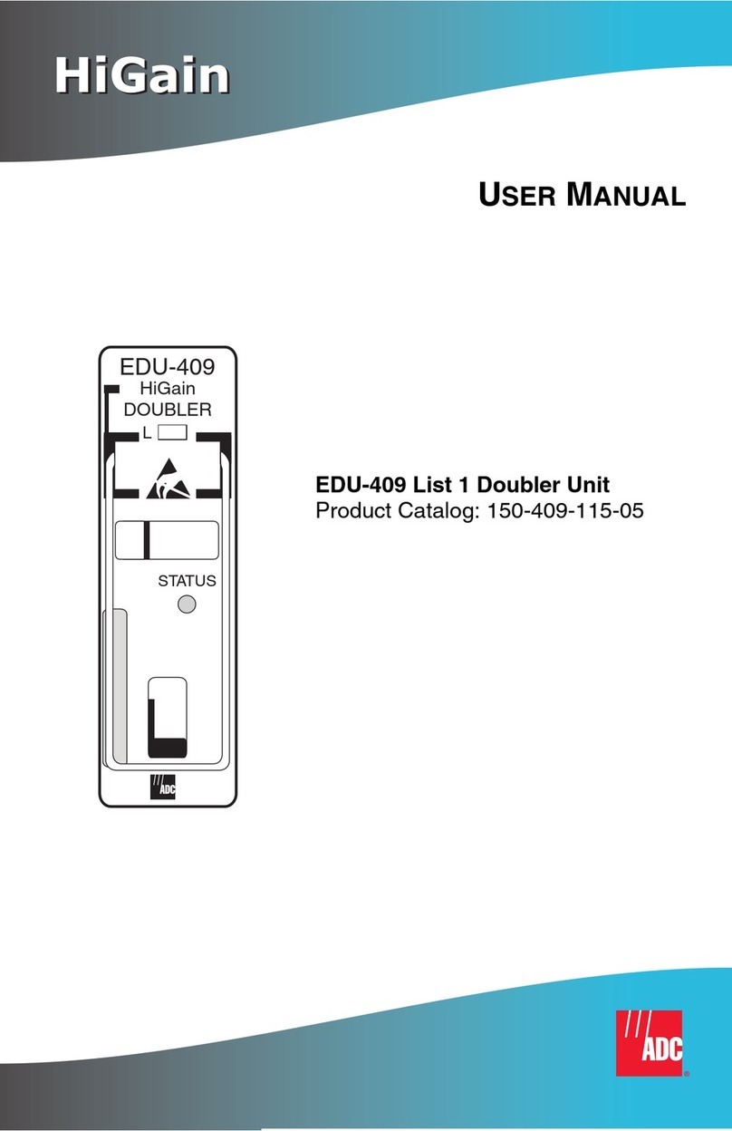 ADC HiGain EDU-409 List 1 user manual