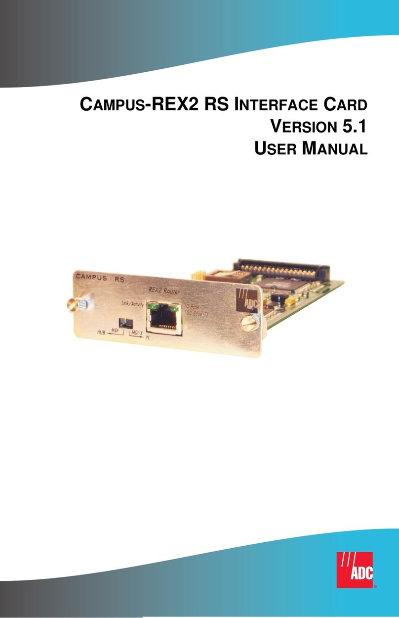 ADC Campus-REX2 RS User manual