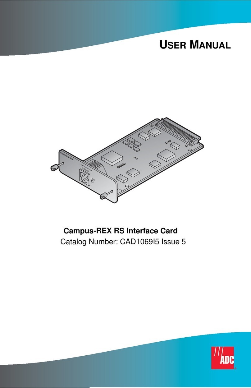 ADC Campus-REX RS Interface Card user manual