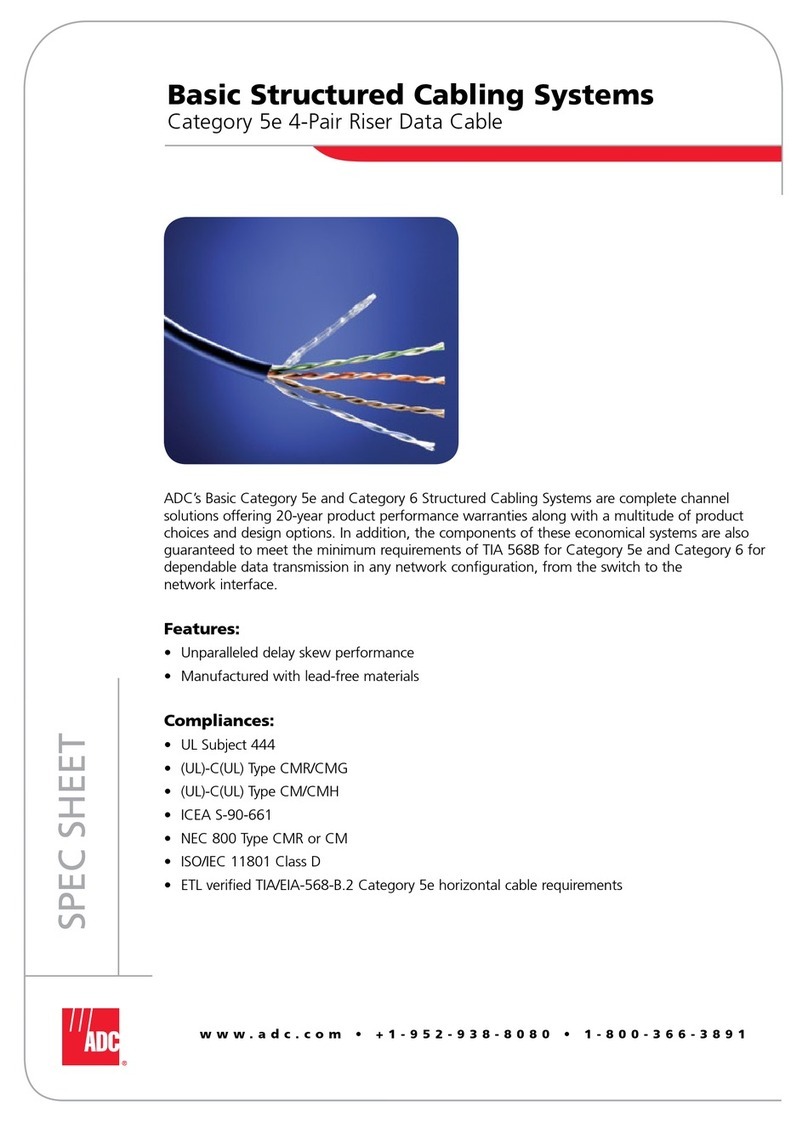 ADC TrueNet CopperTen Augmented Category 6... User manual