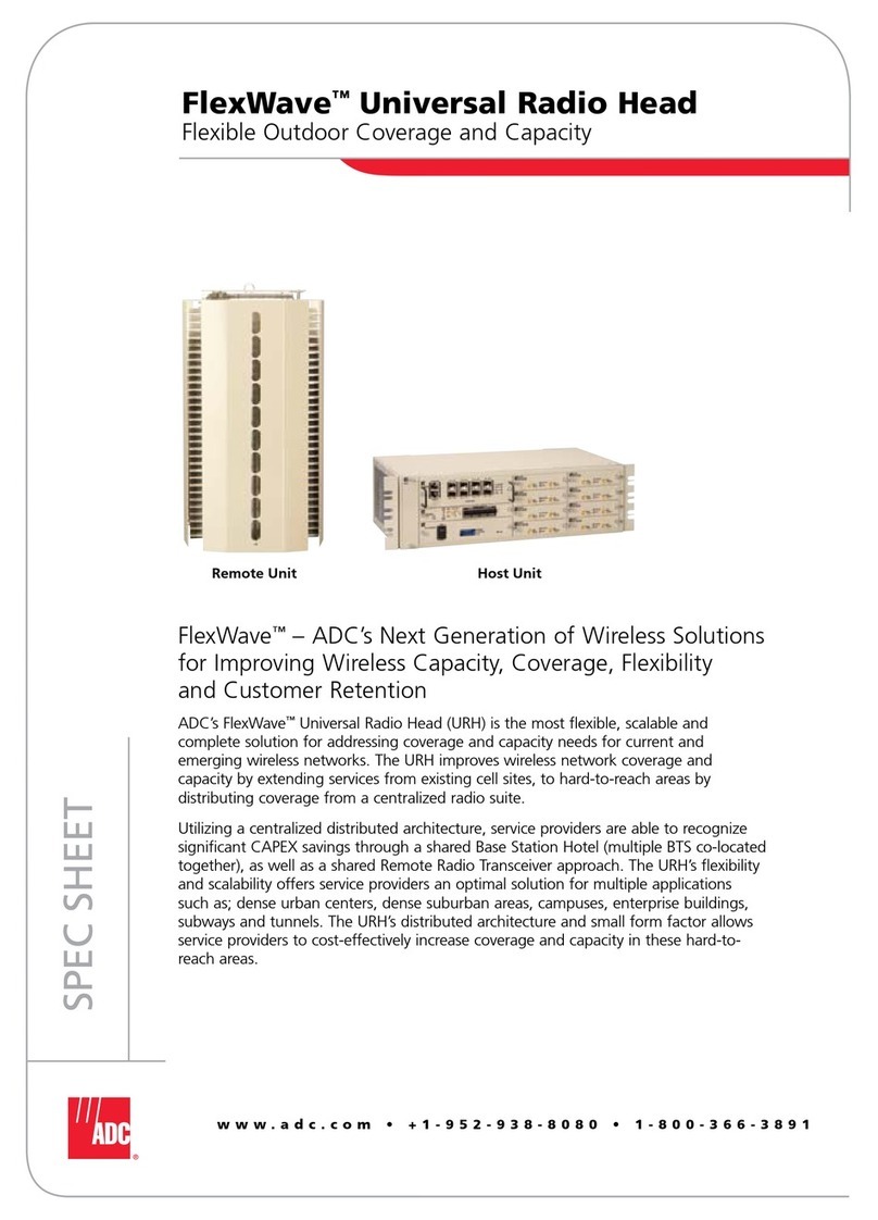 ADC Universal Radio Head FlexWave Specification sheet
