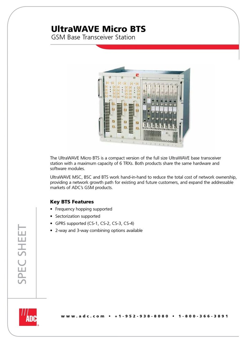 ADC UltraWave Micro BTS User manual