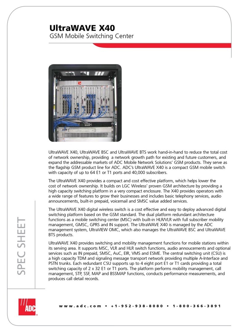 ADC UltraWave X40 User manual