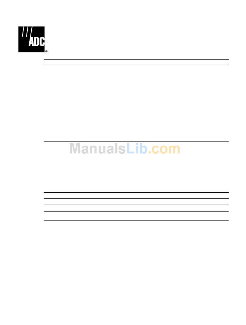 ADC Soneplex P-61-743 User manual