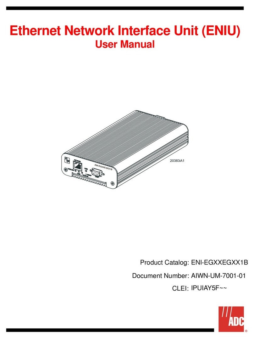 ADC Network Unit user manual