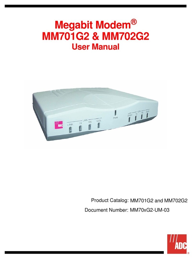 ADC MM701G2 User manual