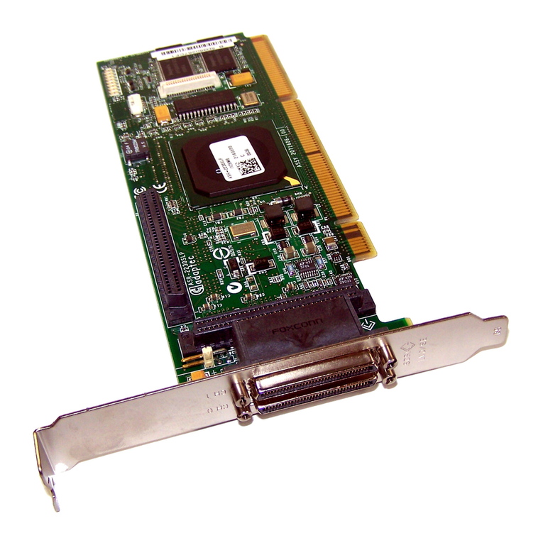 Adaptec SAS/SATA/SCSI RAID Controllers User manual