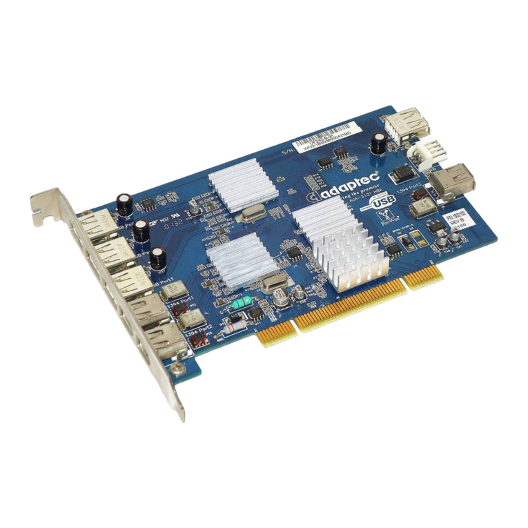 Adaptec DuoConnect AUA-3121 user guide Adaptec DuoConnect AUA-3121 user guide