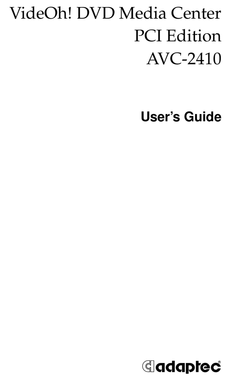 Adaptec VideOh! AVC-2410 user guide
