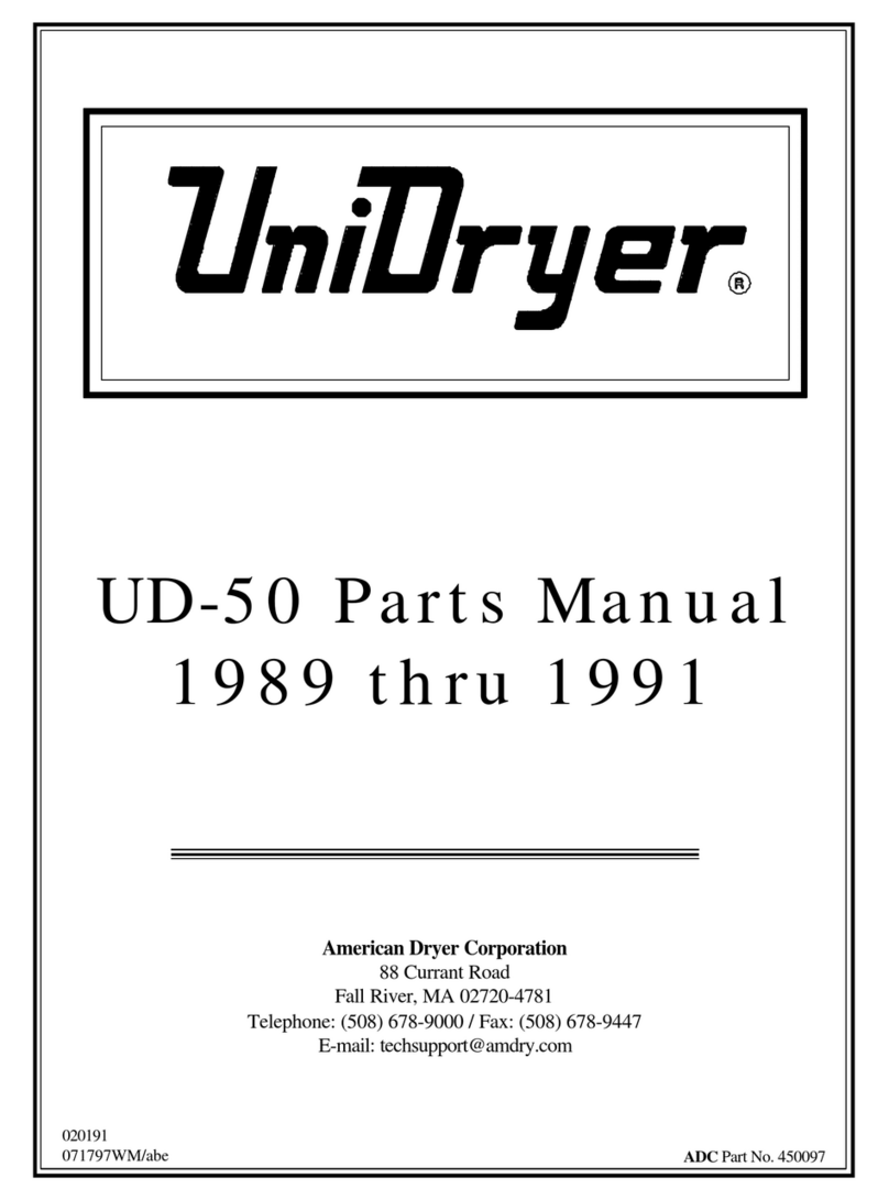 ADC UniDryer UD-50 User manual