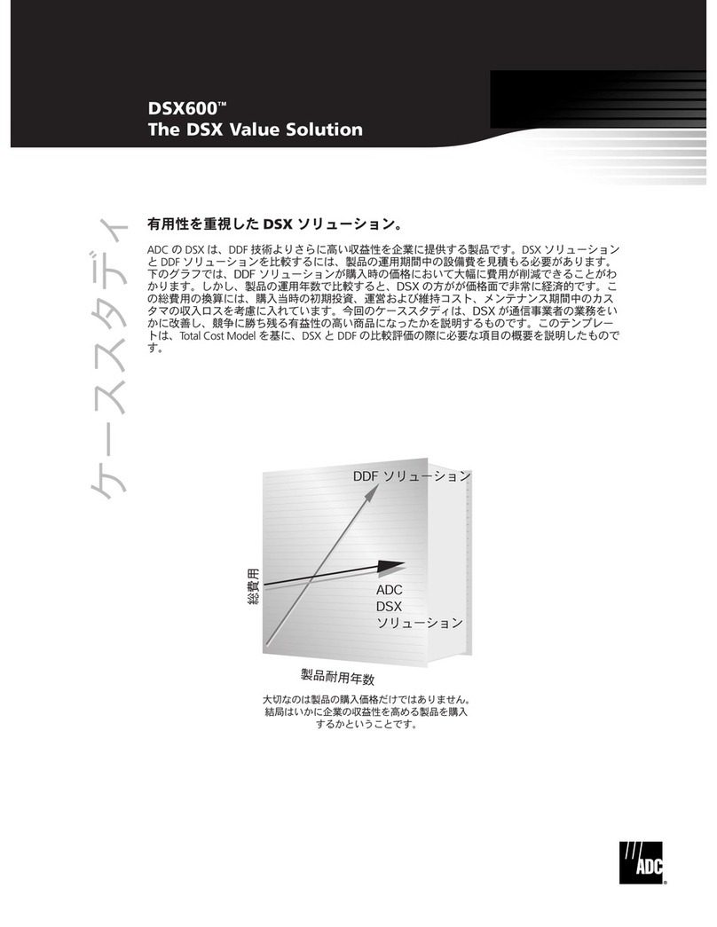 ADC The DSX Value Solution (Japanese) LDX154 User manual ADC The DSX Value Solution (Japanese) LDX154 User manual