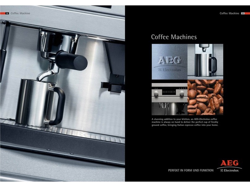 AEG Coffee Machines User manual