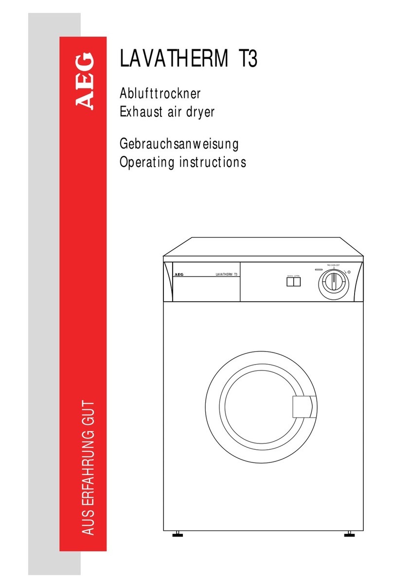 AEG LAVATHERM T3 User manual AEG LAVATHERM T3 User manual