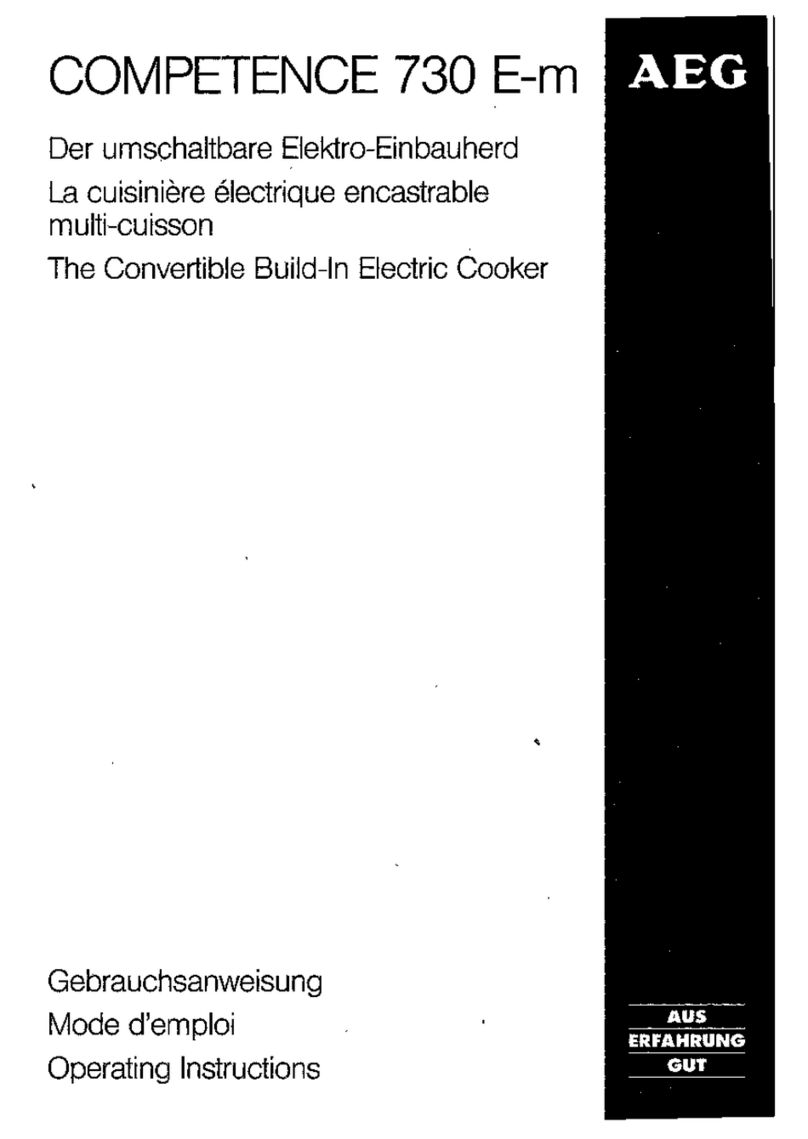 AEG COMPETENCE 730 E-M User manual