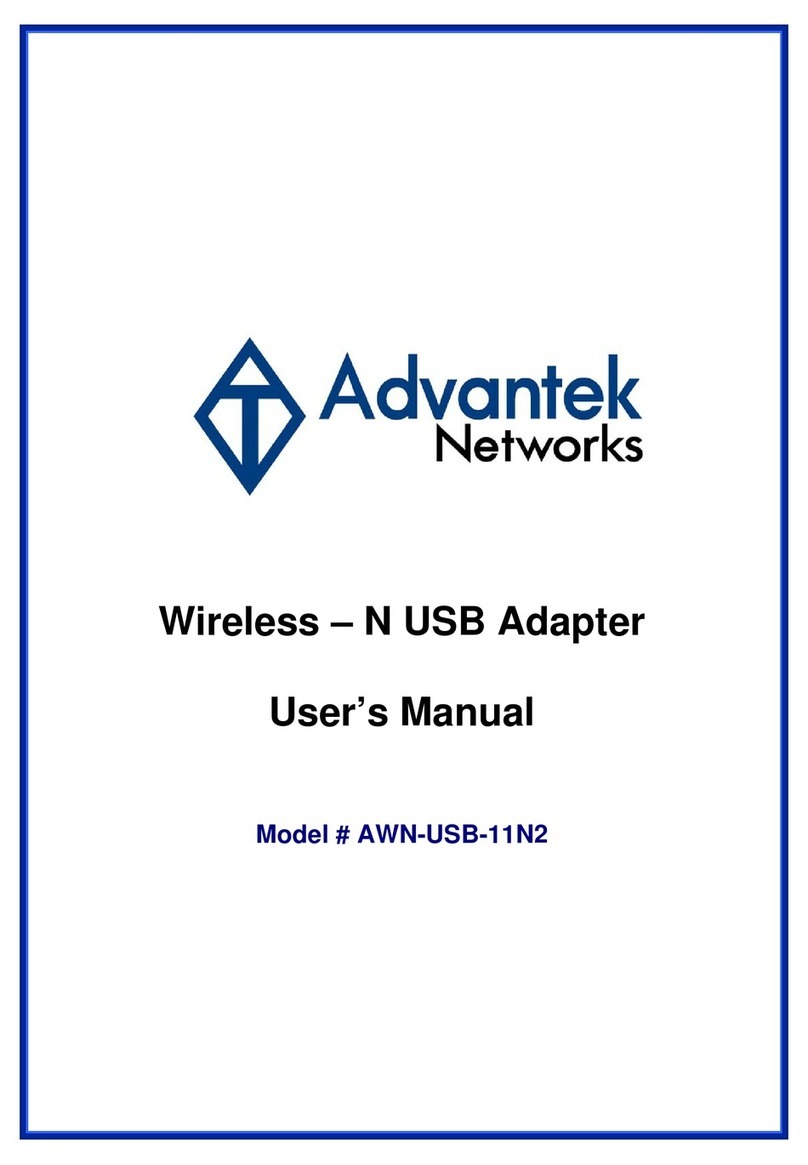 Advantek Networks AWN-USB-11N2 user manual