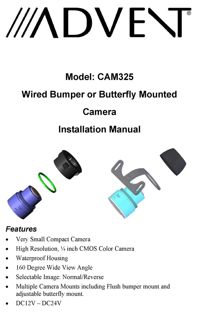 Advent CAM325 User manual