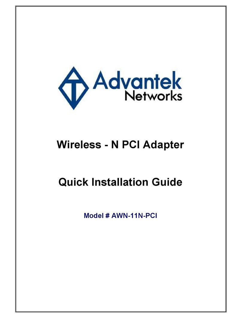 Advantek Networks AWN-11N-PCI Quick installation guide