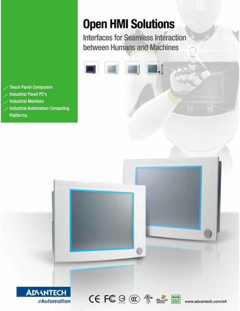 Advantech Touch Panel Computers User manual