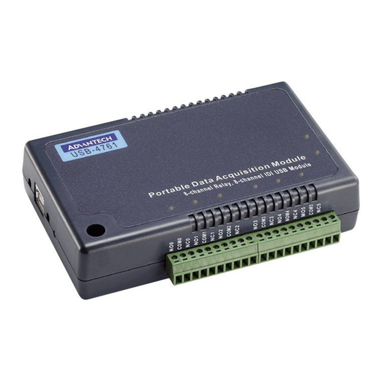 Advantech Network Device USB-4761 User manual Advantech Network Device USB-4761 User manual
