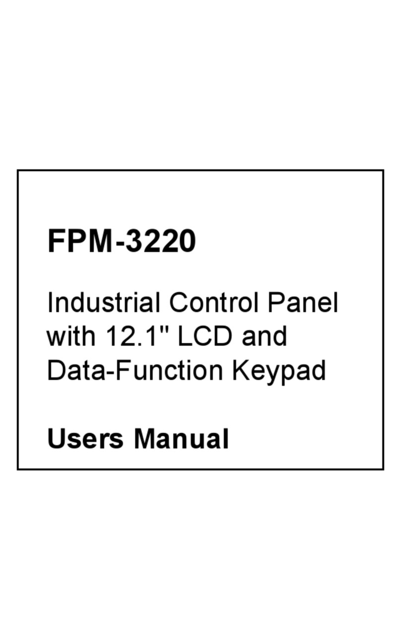 Advantech FPM-3220 User manual