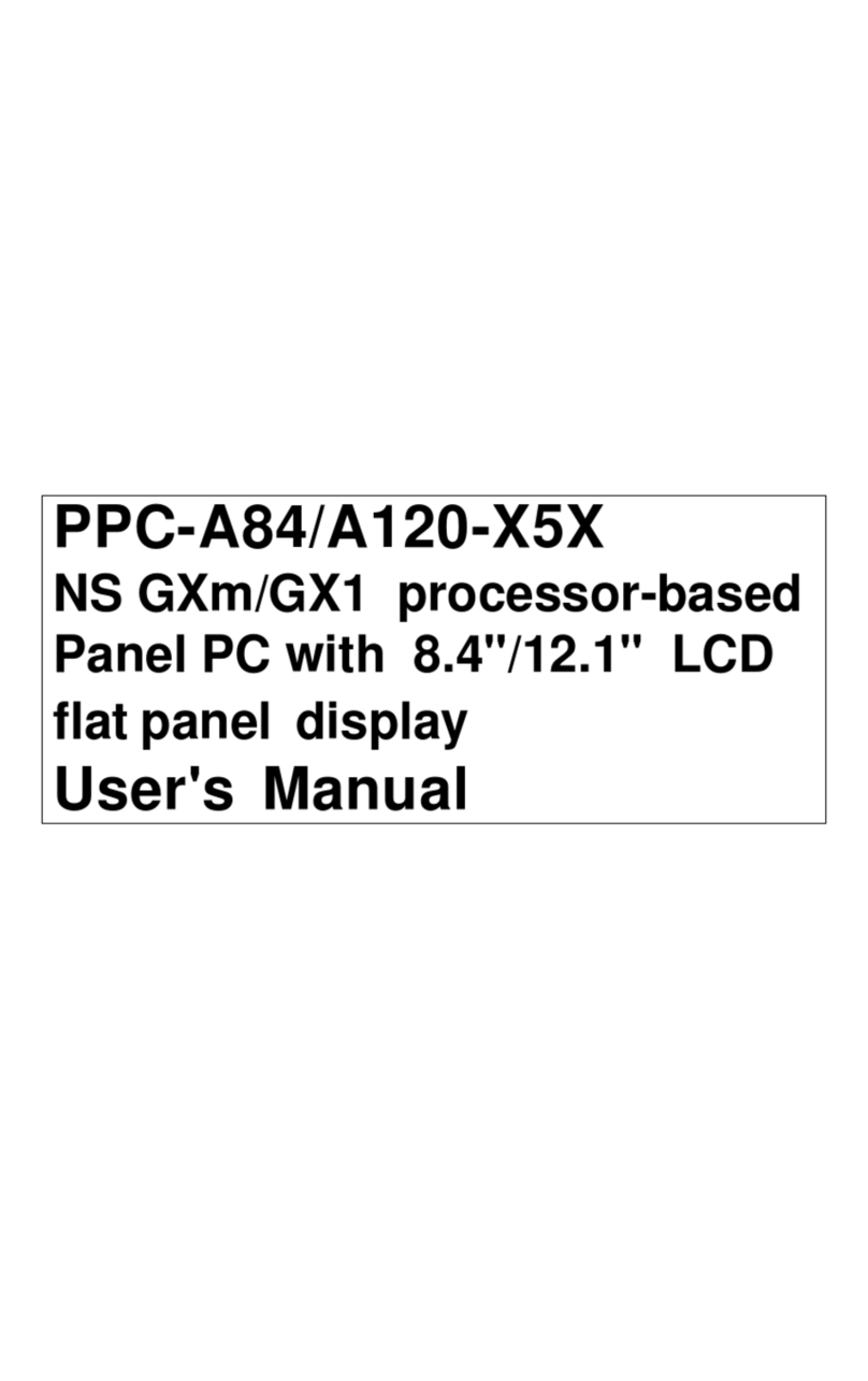 Advantech PPC-A84/A120-X5X User manual