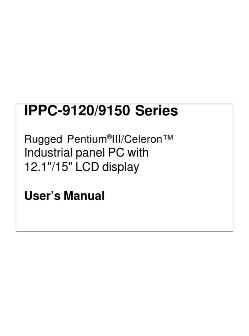 Advantech RUGGED PENTIUM IPPC-9120 User manual