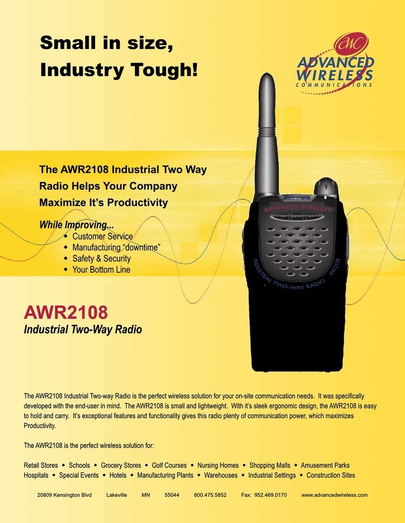 Advanced Wireless Communications awr2108 User manual Advanced Wireless Communications awr2108 User manual