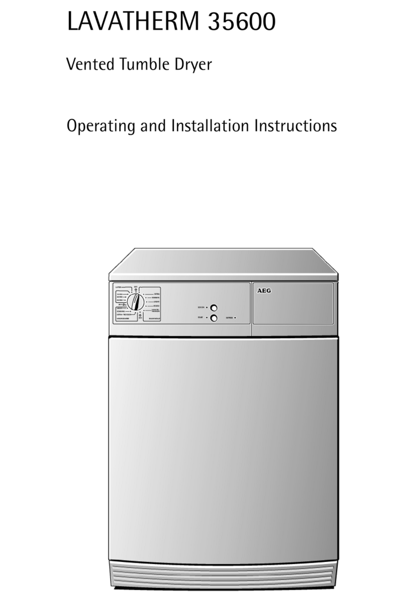 AEG LAVATHERM 35600 Operating and installation instructions