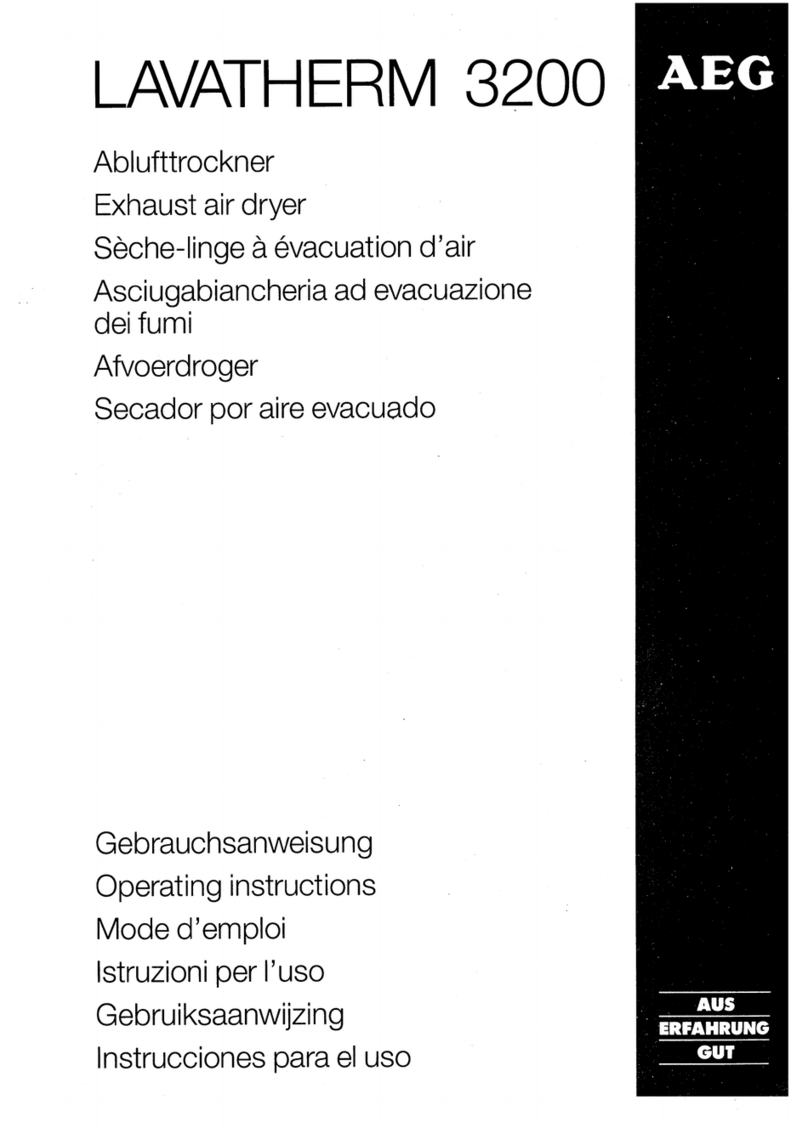 AEG LAVATHERM 3200 operating instructions AEG LAVATHERM 3200 operating instructions